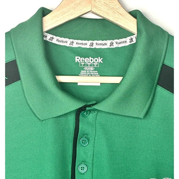 Reebok Saskatchewan Roughriders Mens Polo Shirt CFL Canadian Football League L - Picture 4 of 11